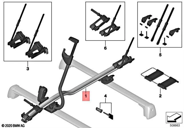 Bmw bike 2025 rack parts