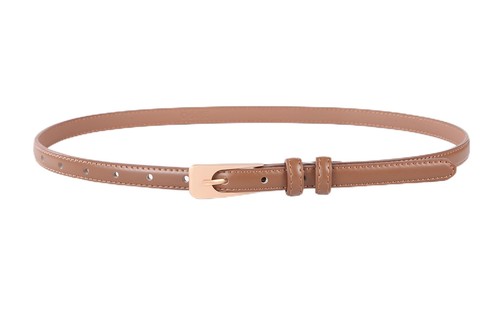 Women Leather Belt Casual Fashion Ladies Skinny Belt for Jeans Coats Pant Dress - Picture 11 of 12