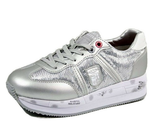 Scarpe sneakers zeppa donna argento MARINA MILITARE 41 soletta MEMORY  SCONTI | eBay