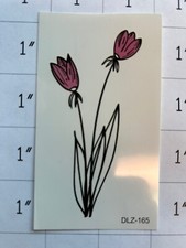 Realistic Temporary Fake Tattoos, Tiny, Words, Flowers, Butterflies, 1 pc shown