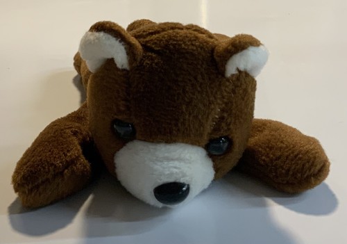 Bolso de frijoles marrón oso con orejas blancas y hocico juguete de peluche de 7 - Imagen 6 de 7