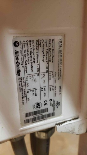 Busch 5HP Vacuum Pump NC0070.ABM6.00RF w/ AllenBradley Controller (SKU: - Picture 4 of 8