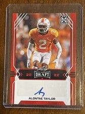 2022 LEAF DRAFT ROOKIE RED AUTO ALONTAE TAYLOR SAINTS BA-AT1     Ex. Condition
