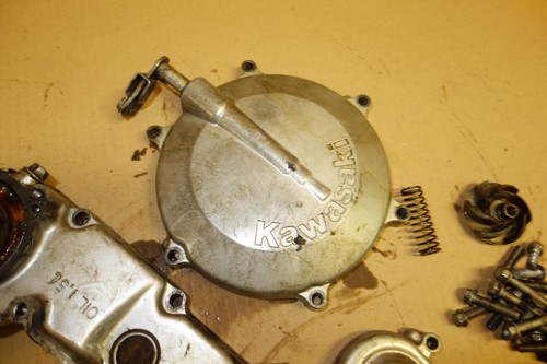 Kawasaki KLX250 KLX 250 E KLX250E 93-97 Kupplungskorbabdeckung Motormotor - Bild 3 von 7
