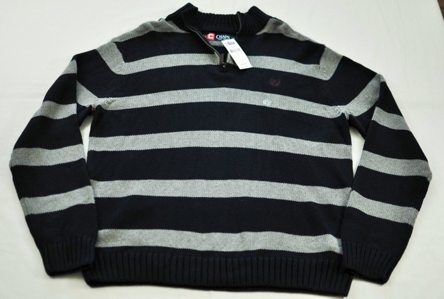 Men's Chaps sweater size XL navy/gray 