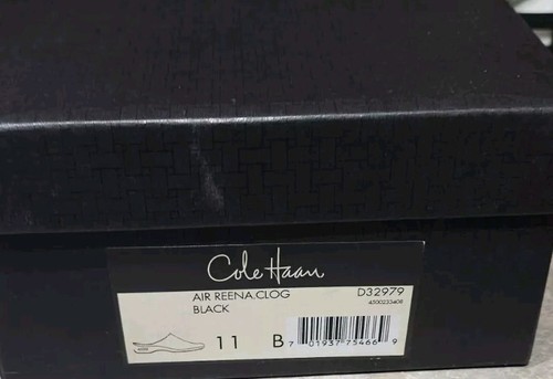 NEW! COLE HAAN AIR RENNA (D32979)- Black Leather, Womens Slip.On Clogs-(11.B) - Picture 8 of 10
