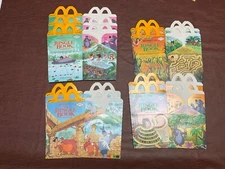 Vintage McDonalds Happy Meal  boxes & bags  Lot of 44 plus 1 Taco Bell box