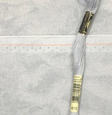 Cross Stitch 25 count Lugana even weave Zweigart Stormy night 18 x 20 greys