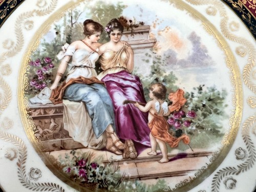 Rare 1920s Erdmann Schlegelmilch Prov Saxe E S 11" Decorative Wall Hanging Plate - Picture 8 of 12