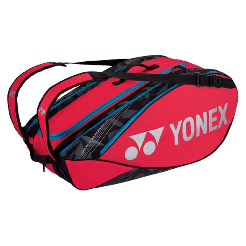 Yonex Pro Racquet Tennis Badminton Bag 9 Pack Tango Red eBay
