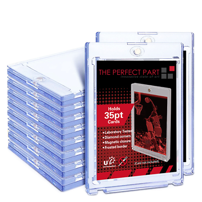 30 Pack Magnetic Trading Sports Card Holders 35pt One-Touch Hard