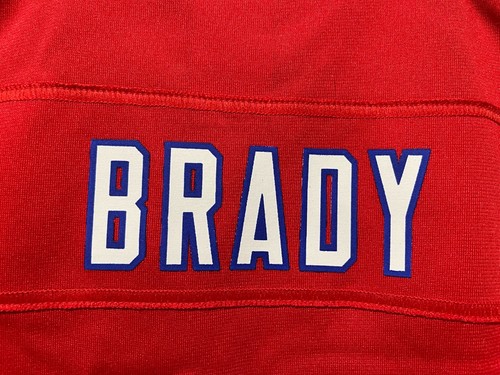 NFL Nike On Field Tom Brady New England Patriots Woman's Throwback Jersey XL Red - Picture 3 of 15