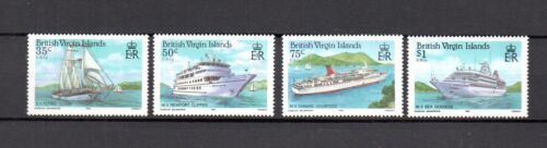 Isole Vergini 1986 set navi/barca/navi francobolli (Michel 537/40) nuovo di zecca - Foto 1 di 1