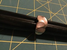 Sterling Silver Ring with Mother of Pearl Inlay Size 7