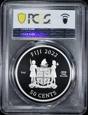 2022 Fiji 50c 1 oz .999 Fine Silver PCGS MS69 | Cats | eBay