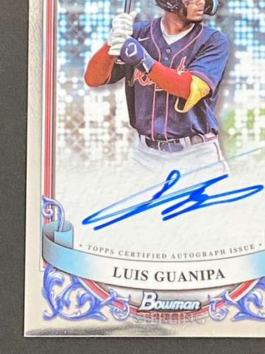 Luis Guanipa 2024 Bowman Sterling Prospect Auto #PA-LG - Picture 5 of 10