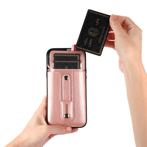 For iPhone 15 14 13 12 11 Pro Max PU Leather Hidden Wallet Card Slot Stand Case - Picture 67 of 68
