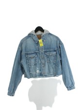 American Eagle Outfitters Women's Jacket M Blue 100% Cotton Overcoat