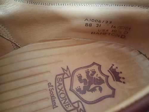 Scarpe eleganti da uomo Saxone Of Scotland taglia - 10 US - Foto 6 di 8