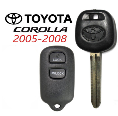 Toyota MATRIX 44D Transponder DOT Chip Key + 3 Button Remote GQ43VT14T A+++