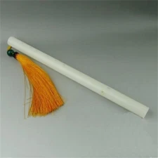 Natural White Jade Chinese Flute - Crisp Beginner Music Instrument