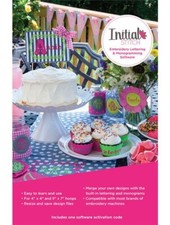 Brother SAINIT Initial Stitch Embroidery Lettering Monogram Font Software New