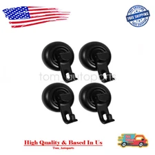 4× Suction Cup Hooks Waterproof Shower Hooks Bathroom Towel Hanger Punch-Free US