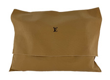 Louis Vuitton New Vintage Cotton Travel Dust Bag Tan Medium 18" x 14" Auth
