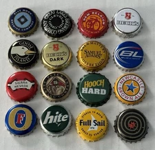 Used Blue Moon Goose Island Hite Full Sail New Castle Hooch Beck's Beer Cap Lot