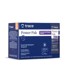 Trace Minerals Power Pak, Lemon Lime, 30ct, 1200mg Vit C, Zinc, Mg, Electrolytes