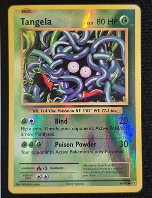 Pokémon Tangela EVO 8 Evolution Reverse Holo Englisch Exzellent
