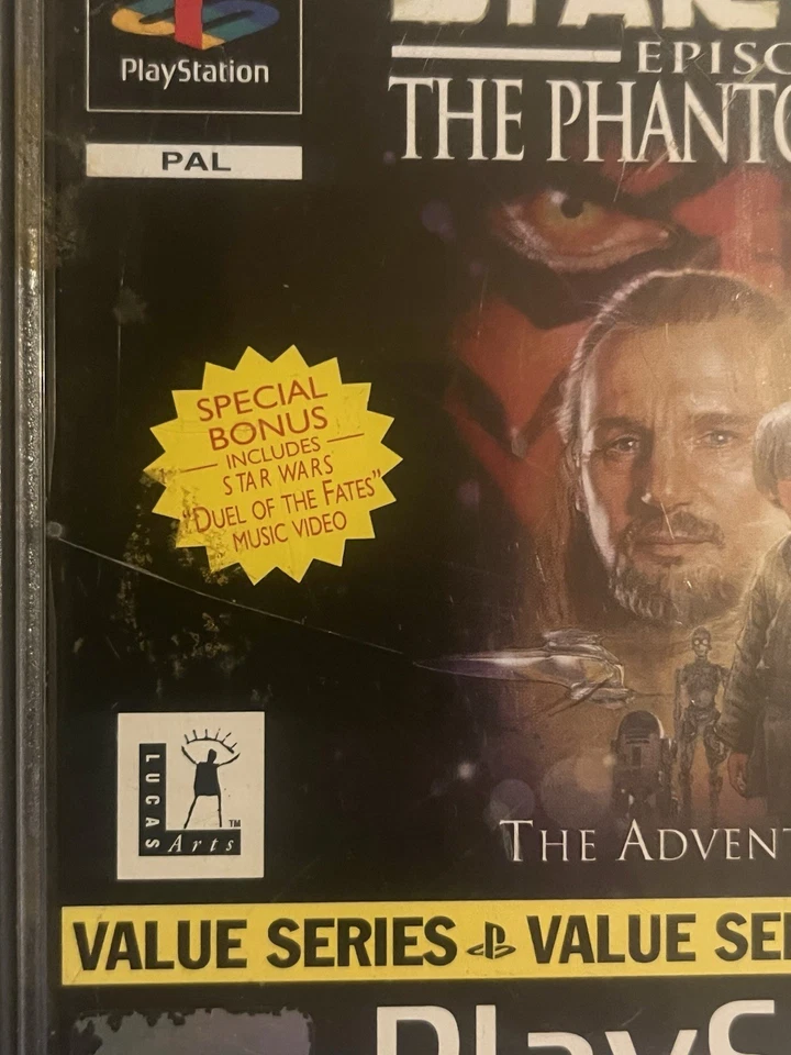Sony PS1 Case And Manual Only, Value Edition Stars Wars Phantom Menace **NO GAME - Image 2 of 4