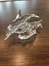 Swarovski Rare SCS 1990 Annual Edition  Lead Me, The Dolphins. Autogr by artist.