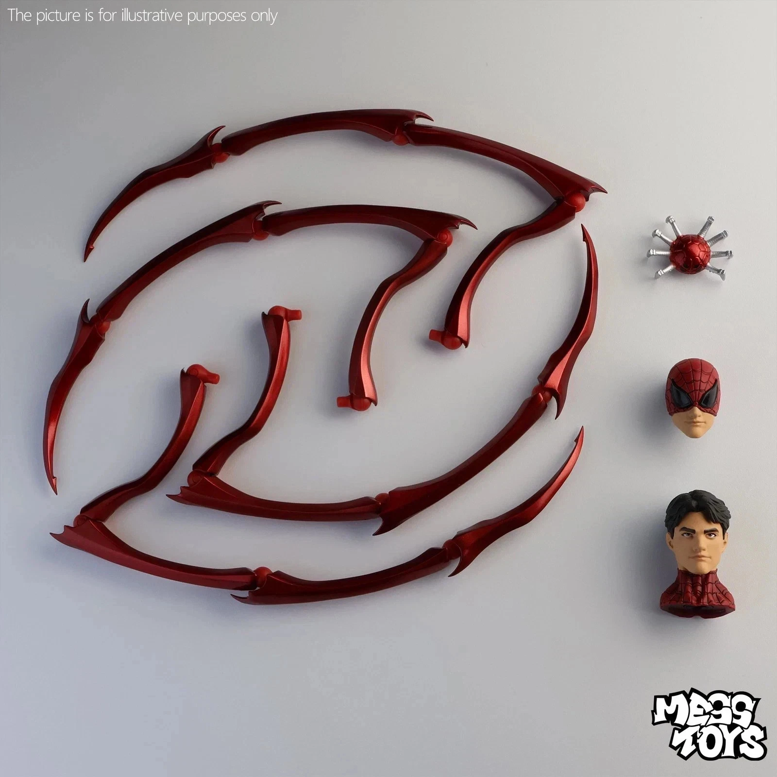 In Stock CT Toys Mess Toys Superior Spiderman Octopus Spider Action Figure Boxed - product detail image 4