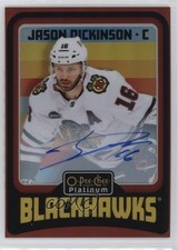 2024-25 O-Pee-Chee Platinum Retro Red Auto Jason Dickinson #R24 Auto a4i