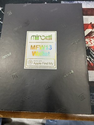 MFW 13 WALLET MIRODDI GENUINE LEATHER WORKS APPLE FIND MY BIFOLD