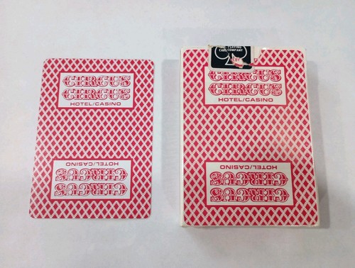 CIRCUS CIRCUS CASINO LAS VEGAS NEVADA RED CARD DECK GREAT FOR VINTAGE COLLECTION