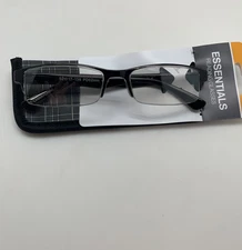 Essentials Reading Glasses  Percy Black  BY  Foster Grant mens Readers