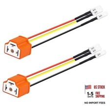 2 PCS H4 HB2 9003 Headlight Socket Wire Connector