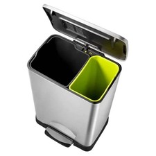 Neocube 50 litros doble compartimento 28 litros y 18 litros acero inoxidable reciclado