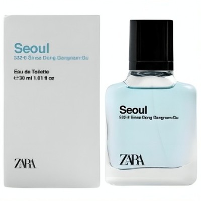 Zara Seoul 532-8 Sinsa Dong Gangnam-Gu Perfume for Men EDT 30ml (1.01 fl. oz)