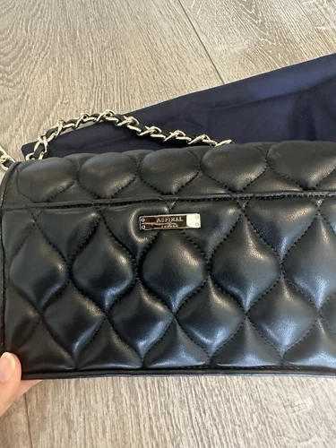 Aspinal of London Lottie Pillow Clutch in Black Napa Leather - Sold out - Picture 2 of 3