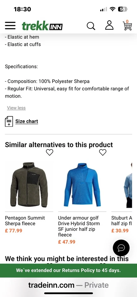 Columbia Mens Rugged Ridge Sherpa Fleece 1/4 zip hoodie black XL RRP £70 - Image 3 of 4