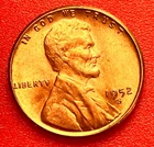 1952-S Lincoln Wheat Cent Penny GEM RED BU From an Original Bank Roll