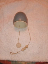 Katherine Moe's Stoneware Pottery Bell Windchime With Blue Glaze