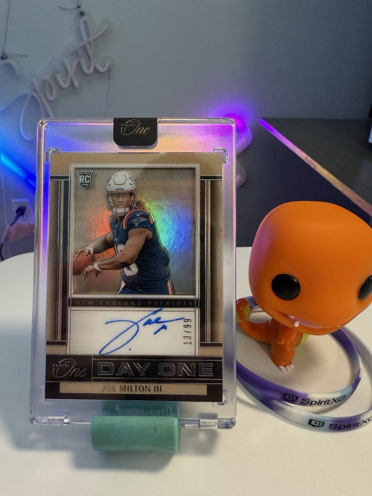 2024 Panini One JOE MILTON III Day One Rookie Auto Pats/Cowboys RC🔥/99🔥 #134