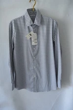 Men's Haggar Slim Fit Smart Wash Performance Comfort Shirt Blue 17-17.5 34/35