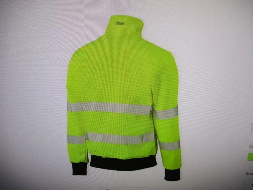 New No Tag Bisley Workwear Jacket Ansi Type R Class 3 Soft Shell,2 XL Excellent! image 2