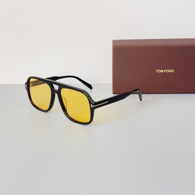 #ad Tom Ford Falconer Sunglasses TF884 Black Yellow 60 18 140mm With Case $149.00