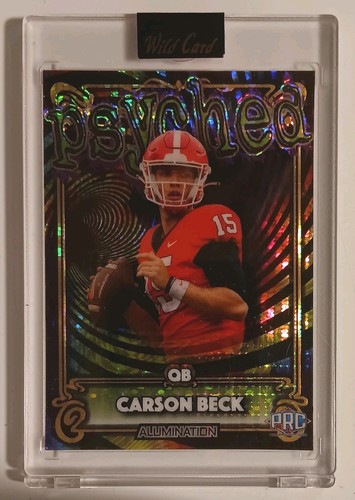 2023 Wild Card CARSON BECK Psyched Pulsar Prizm /25 Numbered Rookie Card #AP-CB - Picture 2 of 3